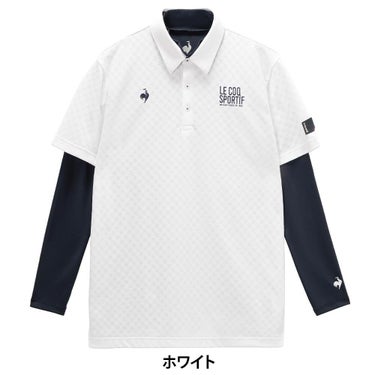 ルコック Le coq sportif　メンズ 3WAY 半袖 ポロシャツ & 長袖 モックネック インナーシャツ LG6STZ00M　2026年モデル 詳細14