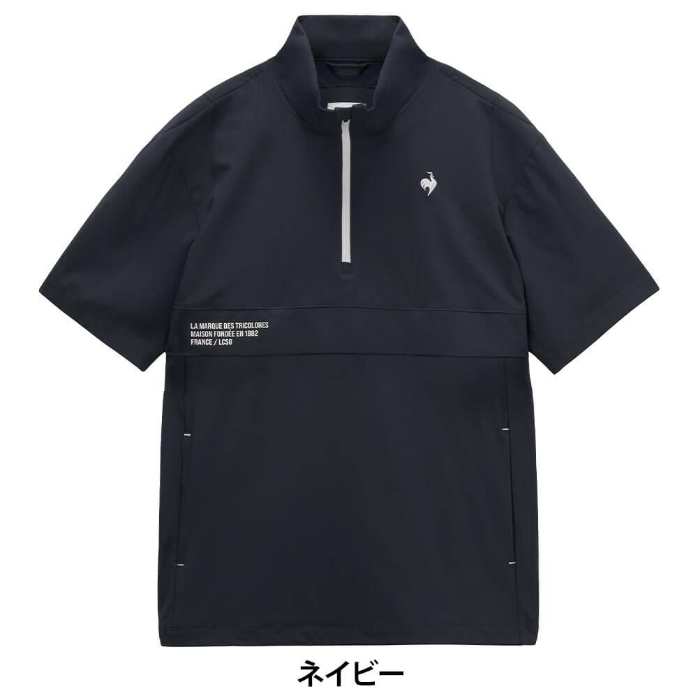 ルコック Le coq sportif　メンズ 花粉対策 ハーフジップ 半袖 プルオーバー LG6SWB80M　2026年モデル 詳細2