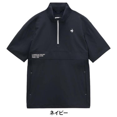ルコック Le coq sportif　メンズ 花粉対策 ハーフジップ 半袖 プルオーバー LG6SWB80M　2026年モデル 詳細2