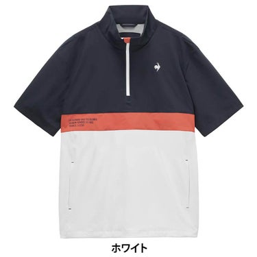 ルコック Le coq sportif　メンズ 花粉対策 ハーフジップ 半袖 プルオーバー LG6SWB80M　2026年モデル 詳細5