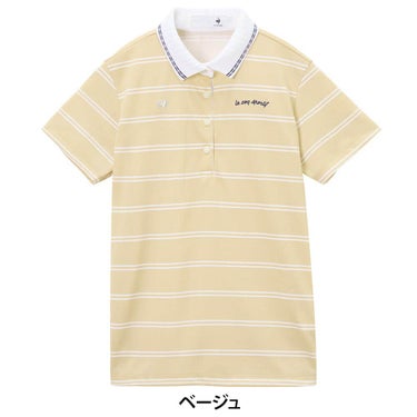 ルコック Le coq sportif　レディース ボーダー柄 半袖 ポロシャツ LG6SHS00L　2026年モデル 詳細2