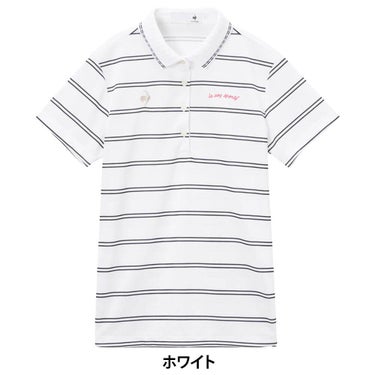 ルコック Le coq sportif　レディース ボーダー柄 半袖 ポロシャツ LG6SHS00L　2026年モデル 詳細6