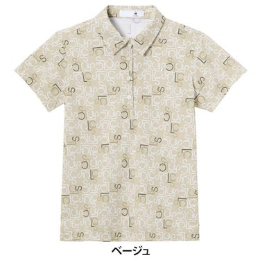 ルコック Le coq sportif　レディース 総柄 半袖 ポロシャツ LG6SHS01L　2026年モデル 詳細2