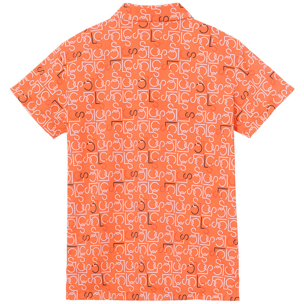 ルコック Le coq sportif レディース 総柄 半袖 ポロシャツ LG6SHS01L