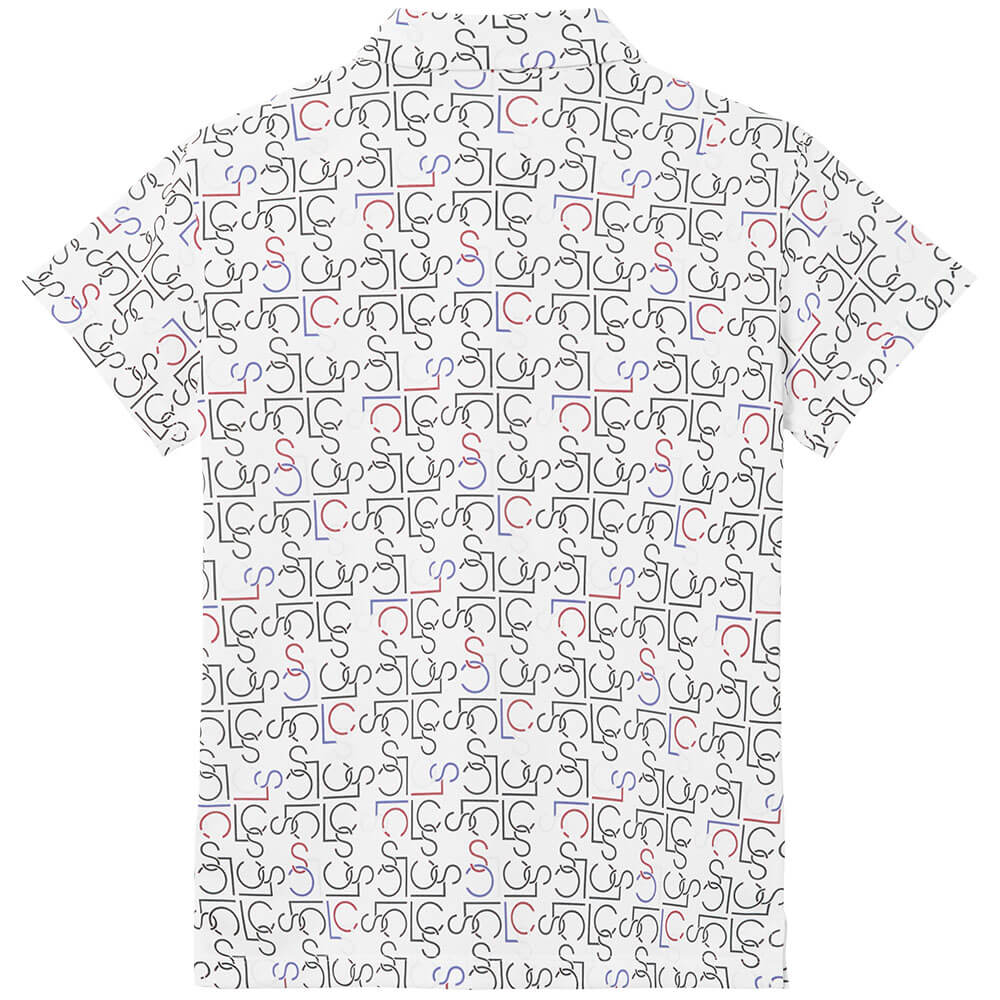 ルコック Le coq sportif レディース 総柄 半袖 ポロシャツ LG6SHS01L