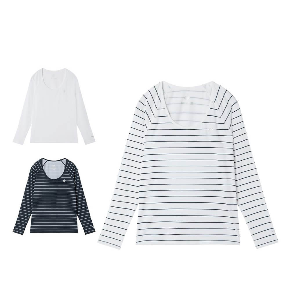 ルコック Le coq sportif　レディース 長袖 クルーネック アンダーシャツ LG6SUD03L　2026年モデル 詳細1