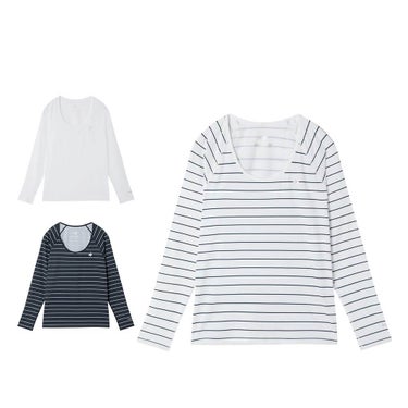 ルコック Le coq sportif　レディース 長袖 クルーネック アンダーシャツ LG6SUD03L　2026年モデル 詳細1