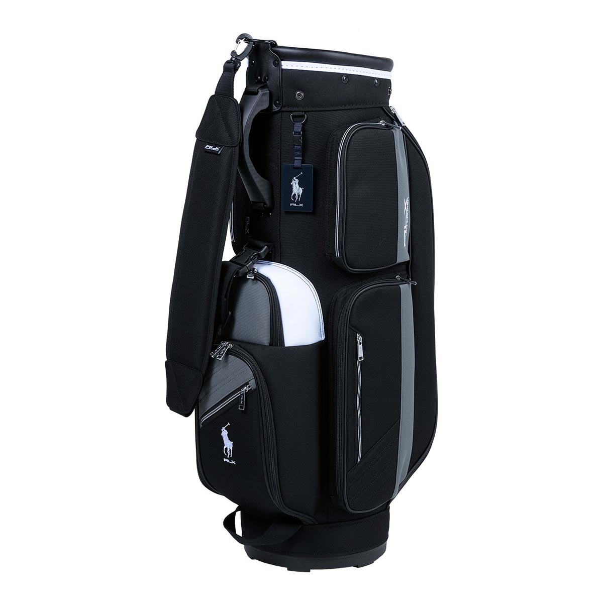 [2026年モデル] POLO GOLF RLX メンズ カラーブロックシリーズ キャディバッグ RLC020 BK ブラック ブラック