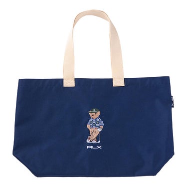 [2026年モデル] POLO GOLF RLX ベア刺繍シリーズ トートバッグ シューズ収納袋付き RLT022 NV ネイビー ネイビー