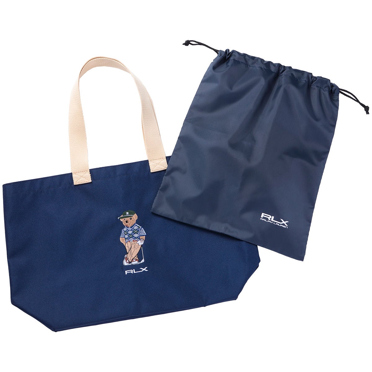 RLX GOLF　Polo ベア刺繍シリーズ トートバッグ シューズ収納袋付き RLT022 NV ネイビー　2026年モデル 詳細3