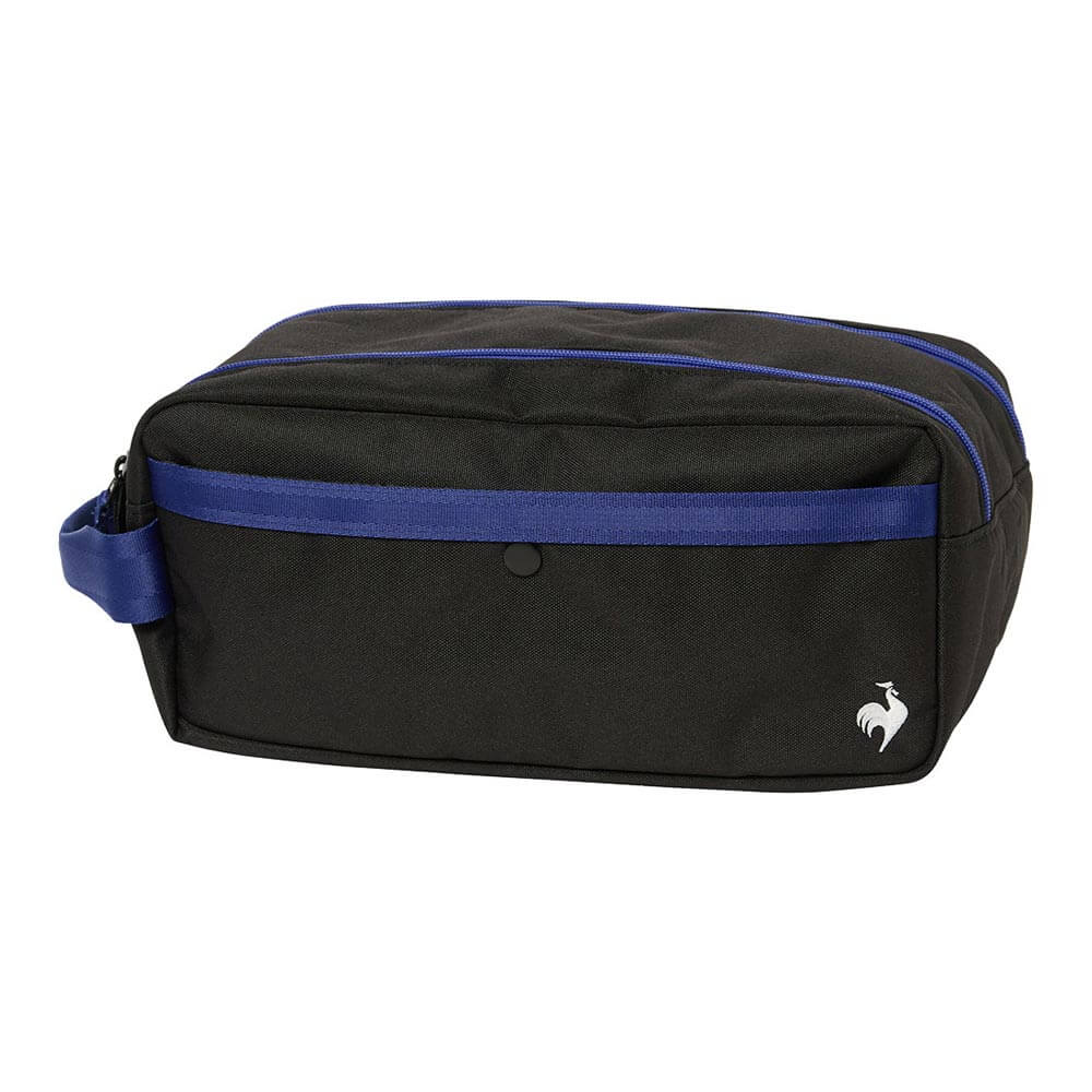 ルコック Le coq sportif　メンズ 大開口 Wファスナー シューズケース LG6SBZ21M BK00 ブラック　2026年モデル