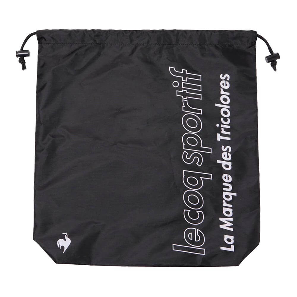 ルコック Le coq sportif　メンズ 巾着型 シューズケース LG6SBZ22M BK00 ブラック　2026年モデル