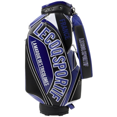 ルコック Le coq sportif　メンズ グラフィックデザイン 大口径 キャディバッグ LG6SCB02M BK00 ブラック　2026年モデル 詳細2