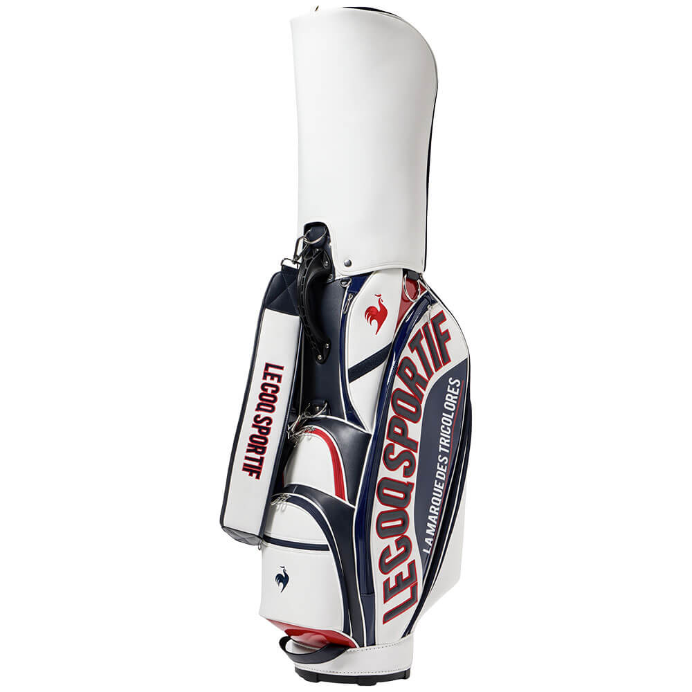 ルコック Le coq sportif　メンズ グラフィックデザイン 大口径 キャディバッグ LG6SCB02M WHRD ホワイト×レッド　2026年モデル 詳細3