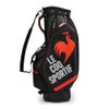 ルコック Le coq sportif　メンズ グラフィックデザイン 軽量 キャディバッグ LG6SCB04M BK00 ブラック　2026年モデル ブラック
