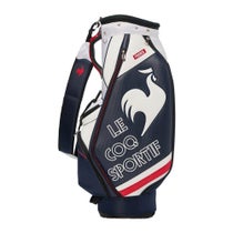 ルコック Le coq sportif　メンズ グラフィックデザイン 軽量 キャディバッグ LG6SCB04M WHNV ホワイト×ネイビー　2026年モデル