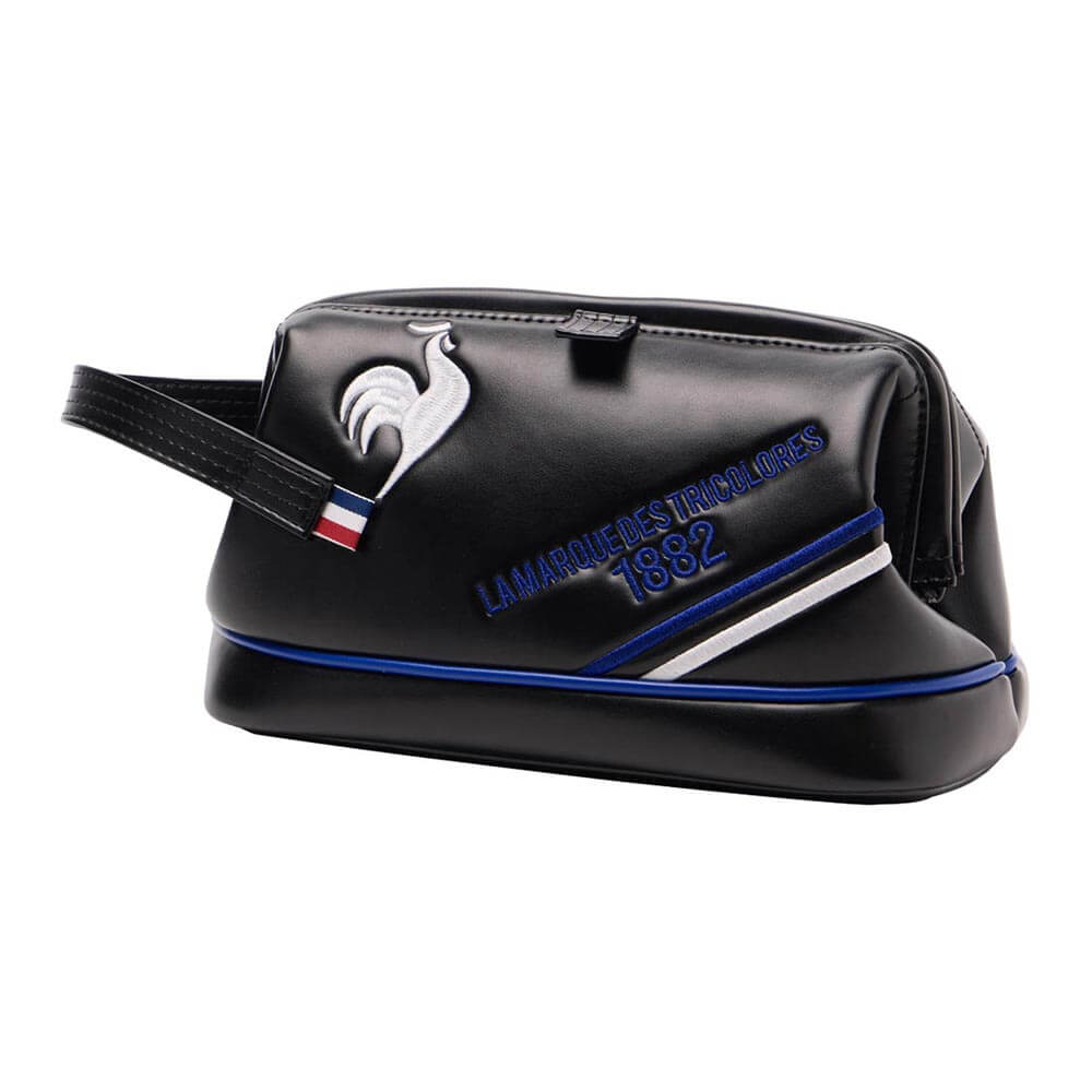 ルコック Le coq sportif　メンズ がま口 マグネット ポーチ LG6STT43M BK00 ブラック　2026年モデル ブラック