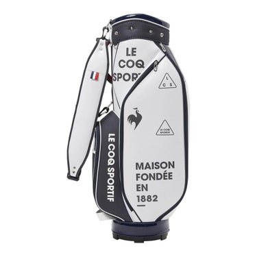 ルコック Le coq sportif　レディース グラフィックデザイン 軽量 キャディバッグ LG6SCB01L WHNV ホワイト×ネイビー　2026年モデル ホワイト×ネイビー