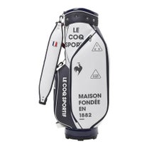 ルコック Le coq sportif　レディース グラフィックデザイン 軽量 キャディバッグ LG6SCB01L WHNV ホワイト×ネイビー　2026年モデル