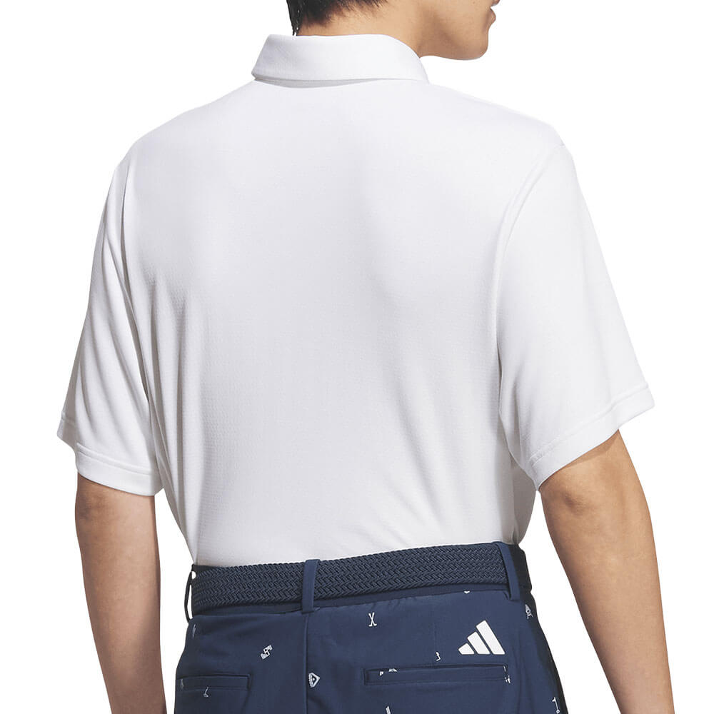 アディダス adidas　メンズ クライマクール ボタンダウン ワッペン付き 半袖 ポロシャツ CI660　2026年モデル 詳細3