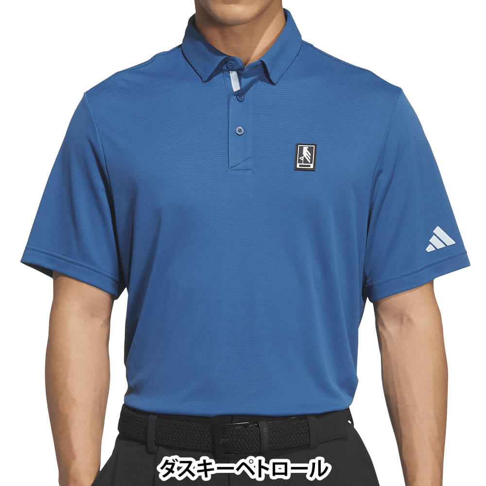 アディダス adidas　メンズ クライマクール ボタンダウン ワッペン付き 半袖 ポロシャツ CI660　2026年モデル 詳細8