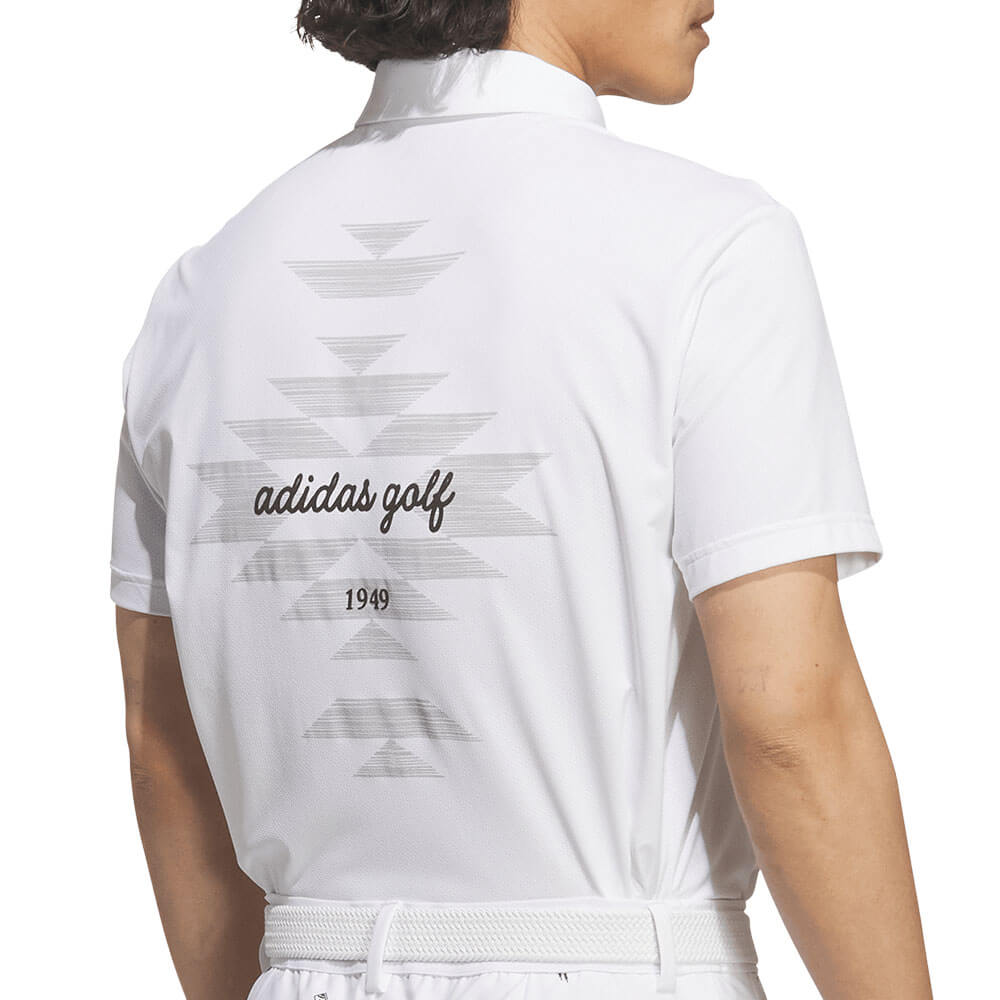 アディダス adidas　メンズ クライマクール 接触冷感チマヨ柄 ボタンダウン 半袖 ポロシャツ CO463　2026年モデル 詳細7