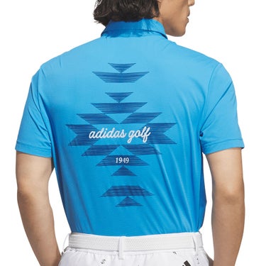 アディダス adidas　メンズ クライマクール 接触冷感チマヨ柄 ボタンダウン 半袖 ポロシャツ CO463　2026年モデル 詳細9