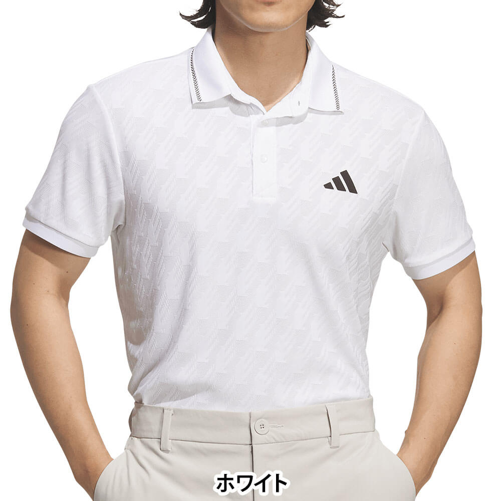 アディダス adidas　メンズ クライマクール シーズナルジャガード 半袖 ポロシャツ QB643　2026年モデル 詳細2