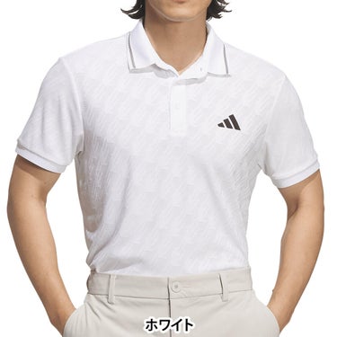 アディダス adidas　メンズ クライマクール シーズナルジャガード 半袖 ポロシャツ QB643　2026年モデル 詳細2