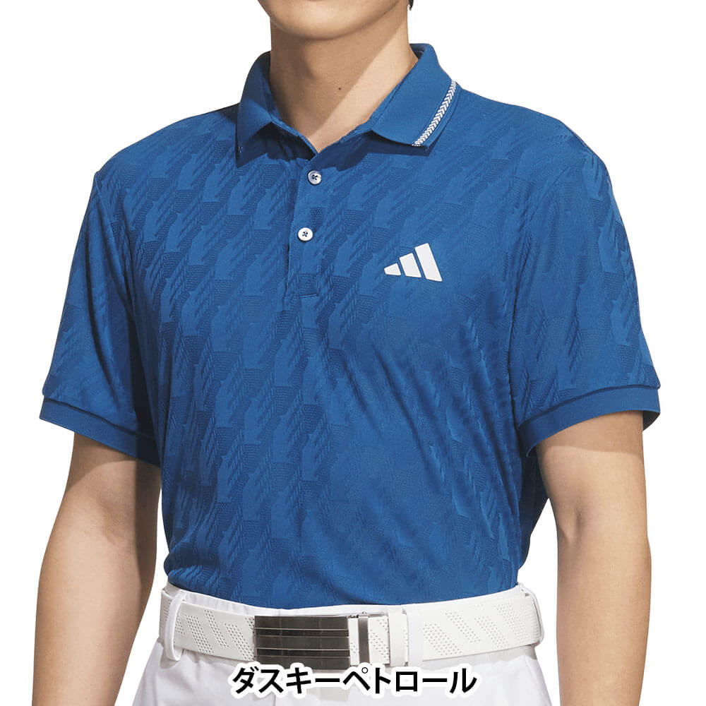 アディダス adidas　メンズ クライマクール シーズナルジャガード 半袖 ポロシャツ QB643　2026年モデル 詳細9