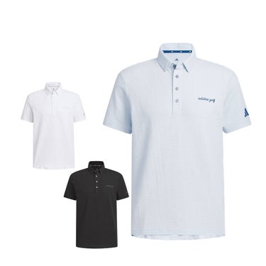 アディダス adidas　メンズ クライマクール シアサッカー ボタンダウン 半袖 ポロシャツ ZG328　2026年モデル