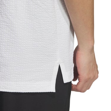 アディダス adidas　メンズ クライマクール シアサッカー ボタンダウン 半袖 ポロシャツ ZG328　2026年モデル 詳細4