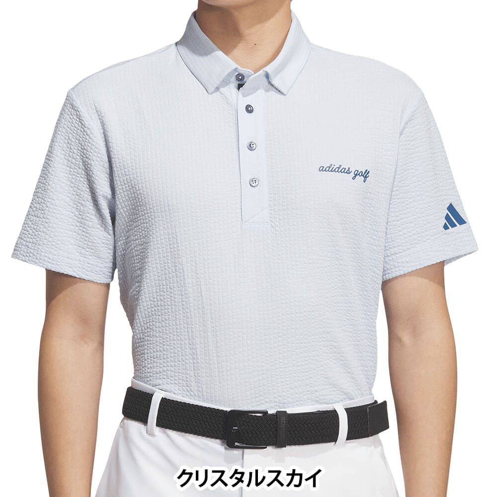 アディダス adidas　メンズ クライマクール シアサッカー ボタンダウン 半袖 ポロシャツ ZG328　2026年モデル 詳細9