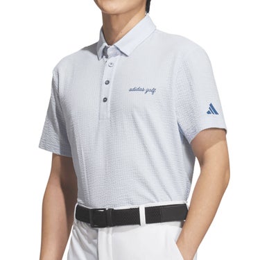 アディダス adidas　メンズ クライマクール シアサッカー ボタンダウン 半袖 ポロシャツ ZG328　2026年モデル 詳細11