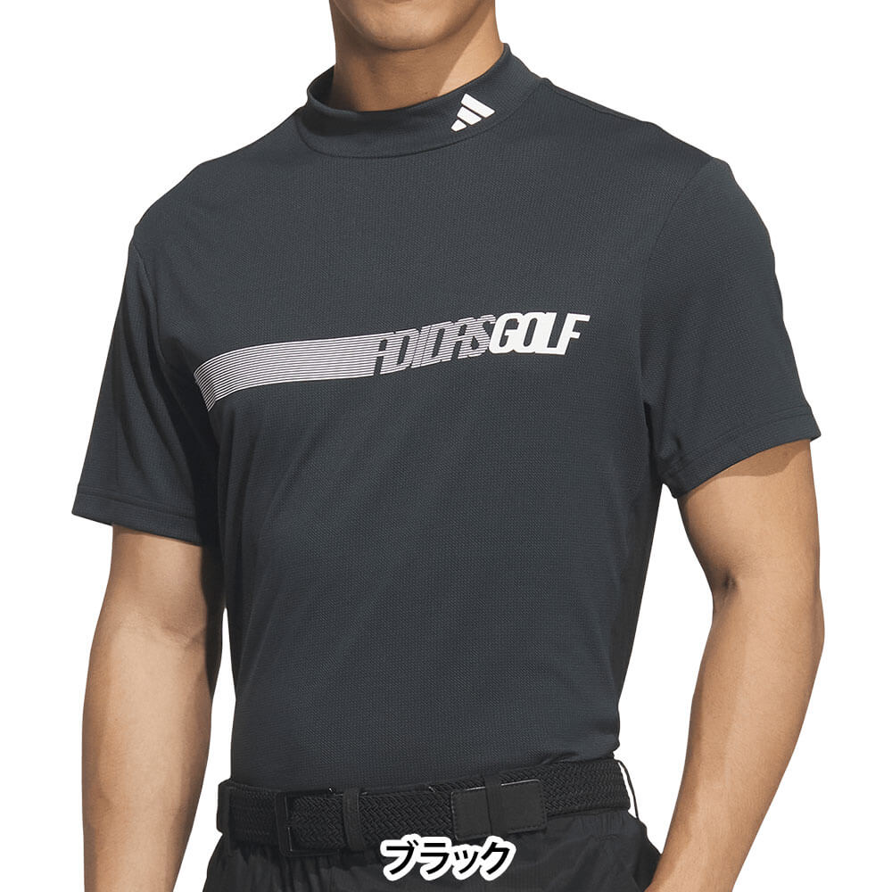 アディダス adidas　メンズ クライマクール サイドメッシュ 半袖 モックネックシャツ ZQ650　2026年モデル 詳細5