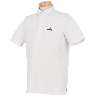 ピンゴルフ メンズ ストライプジャカード 半袖 ポロシャツ 621-6160307 [2026年春夏モデル] 詳細4