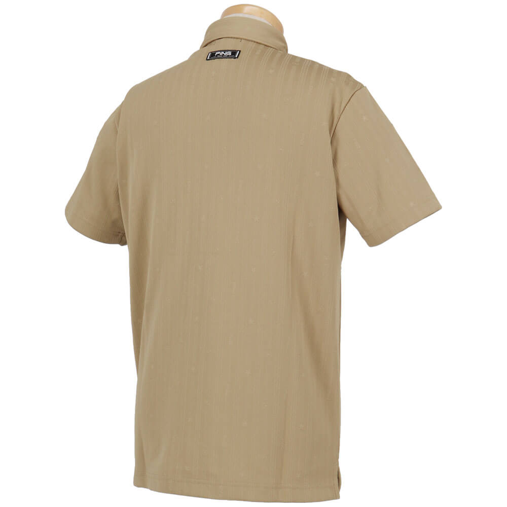 ピンゴルフ メンズ ストライプジャカード 半袖 ポロシャツ 621-6160307 [2026年春夏モデル] 詳細6