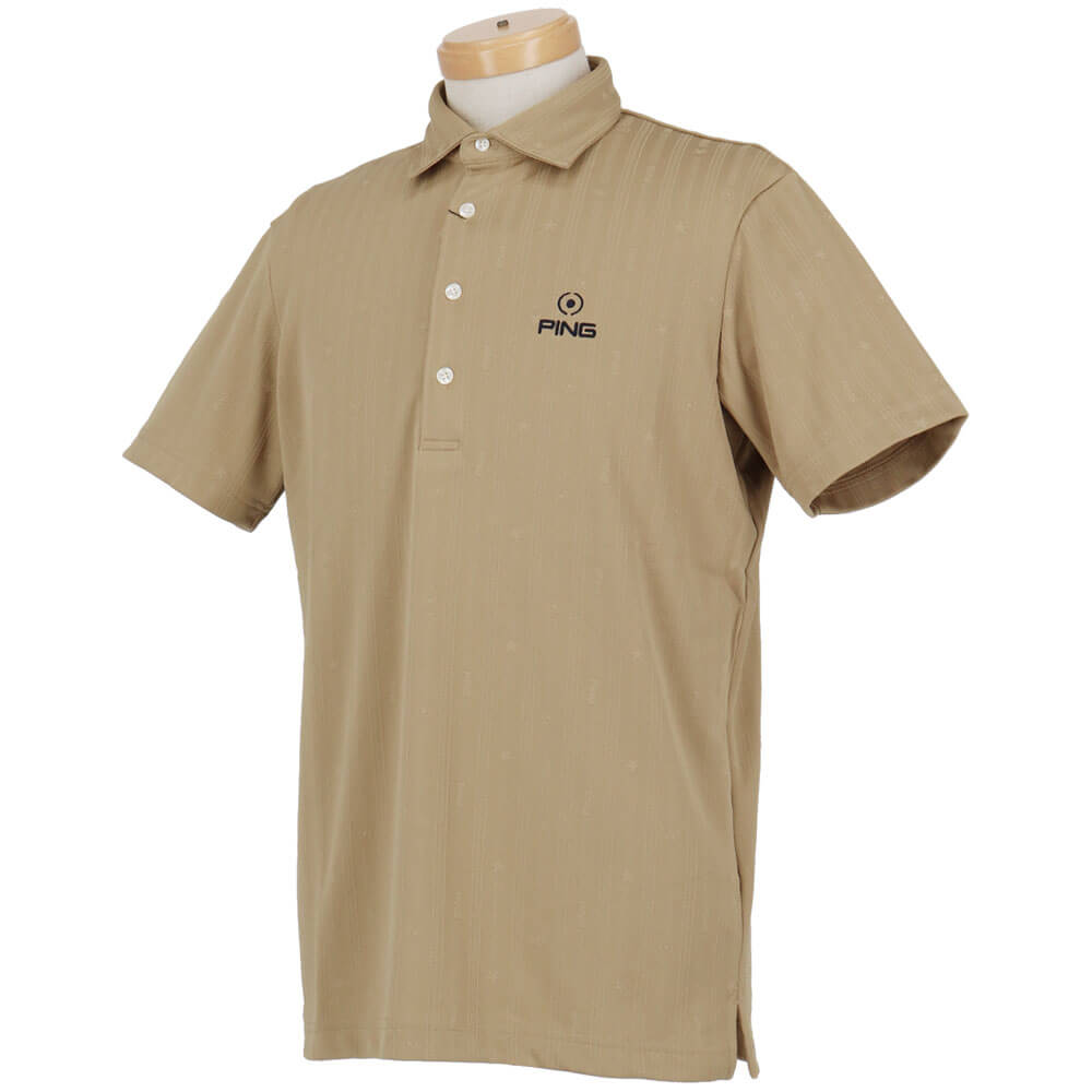 ピンゴルフ メンズ ストライプジャカード 半袖 ポロシャツ 621-6160307 [2026年春夏モデル] 詳細7
