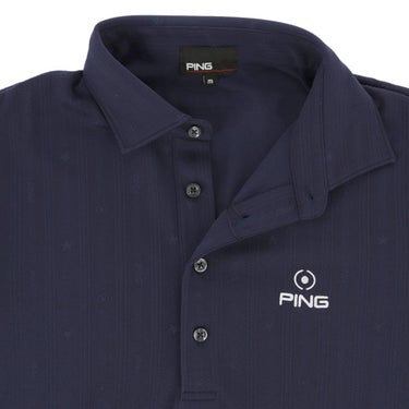 ピンゴルフ メンズ ストライプジャカード 半袖 ポロシャツ 621-6160307 [2026年春夏モデル] 詳細11