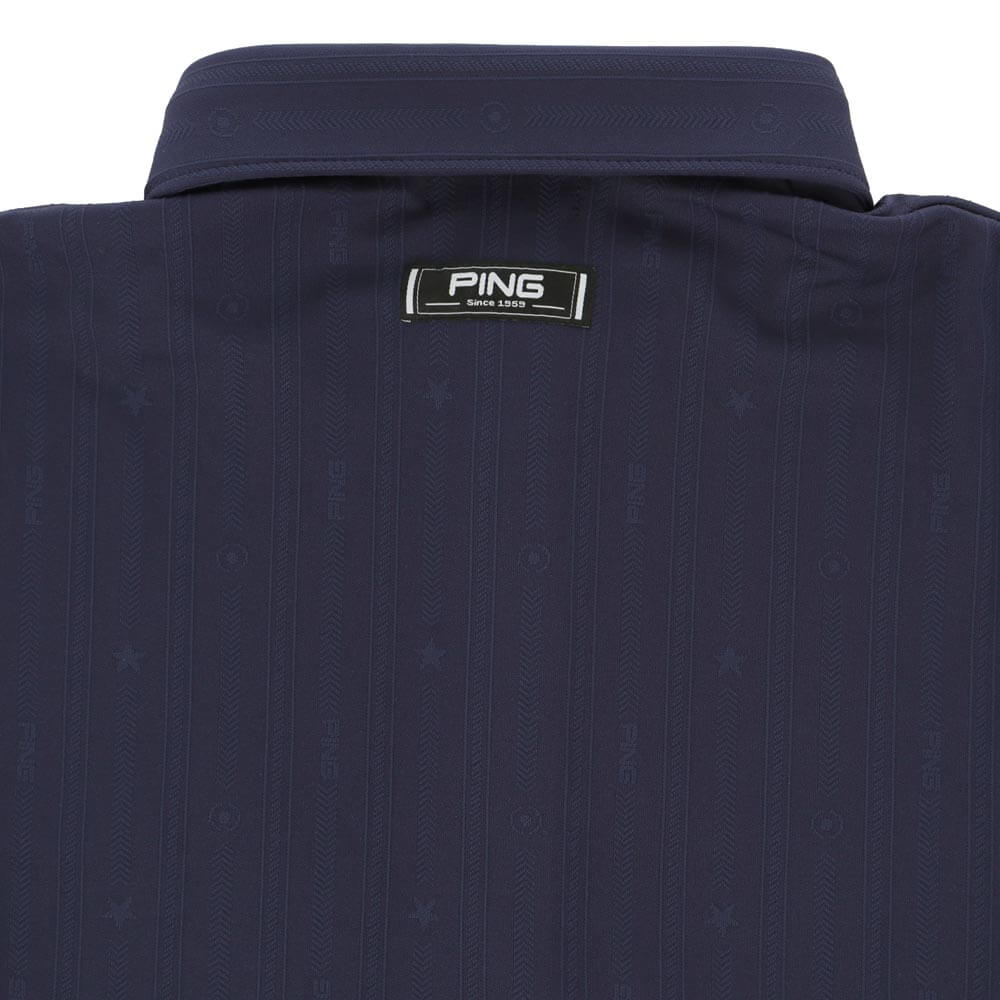 ピンゴルフ メンズ ストライプジャカード 半袖 ポロシャツ 621-6160307 [2026年春夏モデル] 詳細13