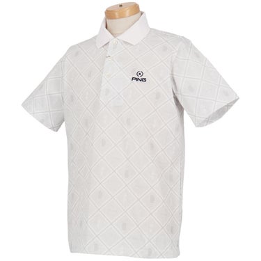 ピンゴルフ メンズ バイアスチェックプリント 半袖 ポロシャツ 621-6160403 [2026年春夏モデル] 詳細4