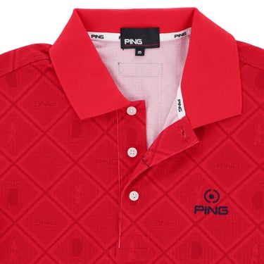 ピンゴルフ メンズ バイアスチェックプリント 半袖 ポロシャツ 621-6160403 [2026年春夏モデル] 詳細8