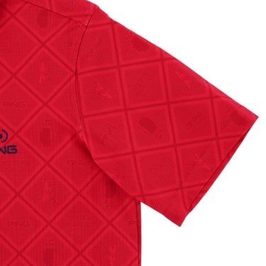 ピンゴルフ メンズ バイアスチェックプリント 半袖 ポロシャツ 621-6160403 [2026年春夏モデル] 詳細9