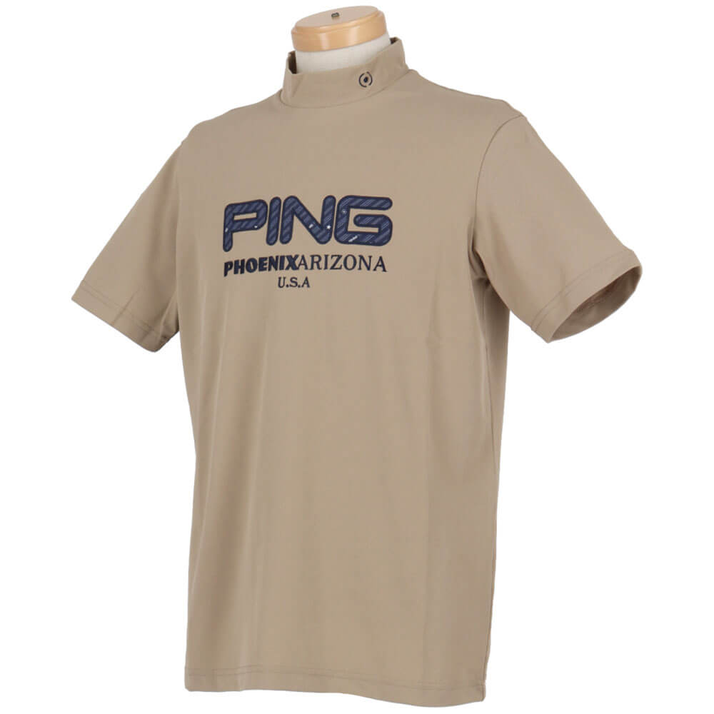 ピンゴルフ メンズ アップリケ 半袖 ハイネックシャツ 621-6167201 [2026年春夏モデル] 詳細7