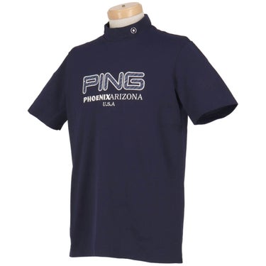 ピンゴルフ メンズ アップリケ 半袖 ハイネックシャツ 621-6167201 [2026年春夏モデル] 詳細10