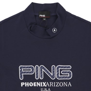 ピンゴルフ メンズ アップリケ 半袖 ハイネックシャツ 621-6167201 [2026年春夏モデル] 詳細11