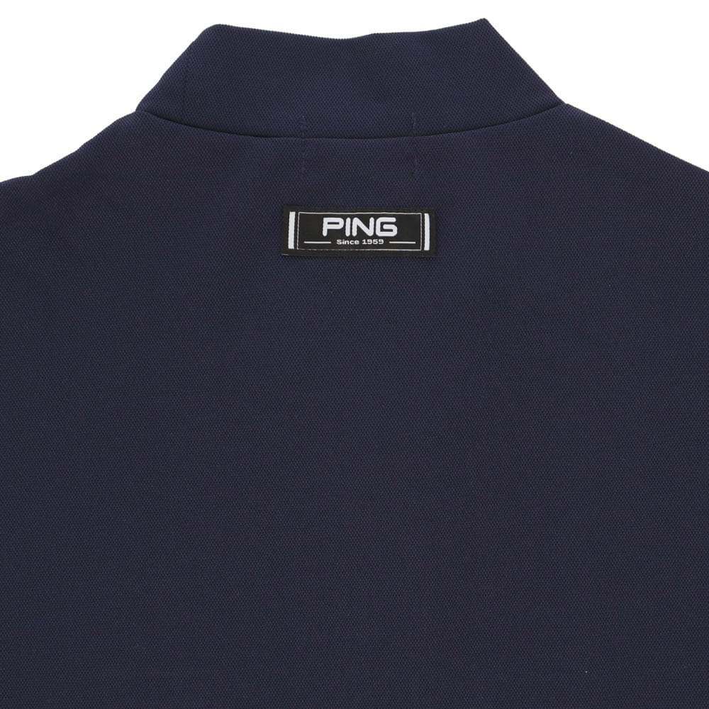 ピンゴルフ メンズ アップリケ 半袖 ハイネックシャツ 621-6167201 [2026年春夏モデル] 詳細13