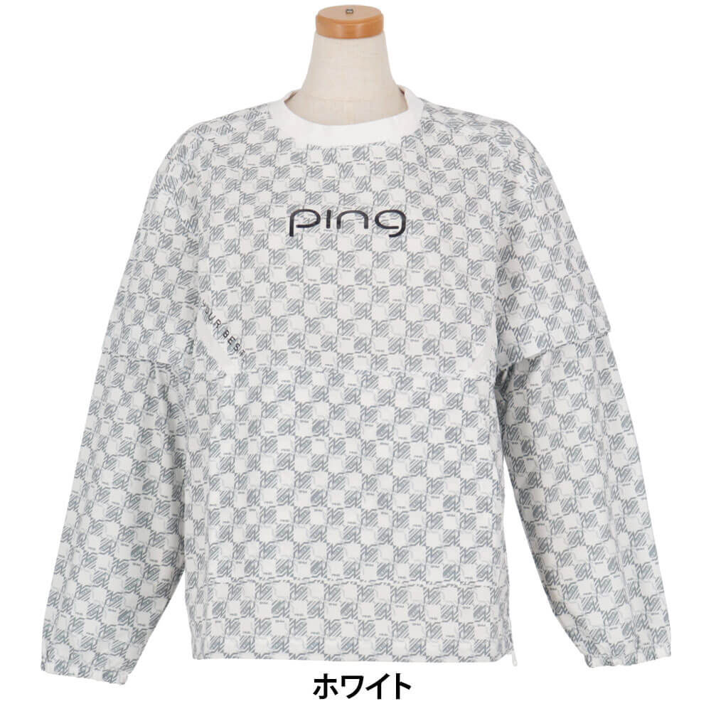 ピン PING レディース リップストップ 2WAY 長袖 ブルゾン 622-6120102 2026年モデル