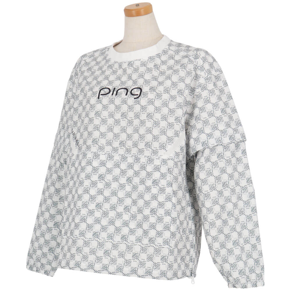 ピンゴルフ レディース リップストップ 2WAY 長袖 ブルゾン 622-6120102 [2026年春夏モデル] 詳細4