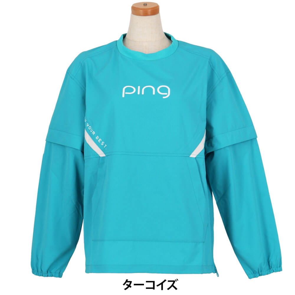 ピンゴルフ レディース リップストップ 2WAY 長袖 ブルゾン 622-6120102 [2026年春夏モデル] 詳細13